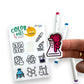 A Brighter Year Color-Your-Own Sticker Bundle, Space & Science Edition -3-Pack of 8.5” x 5.5” Sheets of 10 Stickers Each - Each Sticker is 1.5-2” x