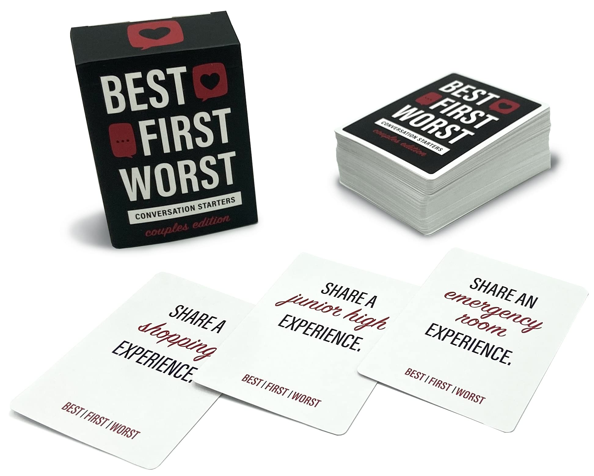 Gatwick Games Best First Worst - New Couples Card Game, Great for Couples Date Night, Work on Strengthening Your Relationship While Playing a Fun Card