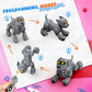 PRANITE Robot Dog, Programmable Remote Control Dog Toy for Kids with One-Key Following, Voice Control, Touch, Dance, Sing, Smart RC Stunt Puppy Toy