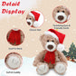 Made By Aliens Christmas Logan Teddy Bear Stuffed Animal - Adorable Xmas Plush Toy with Hat and Scarf - Soft and Cuddly Winter Companion for Kids