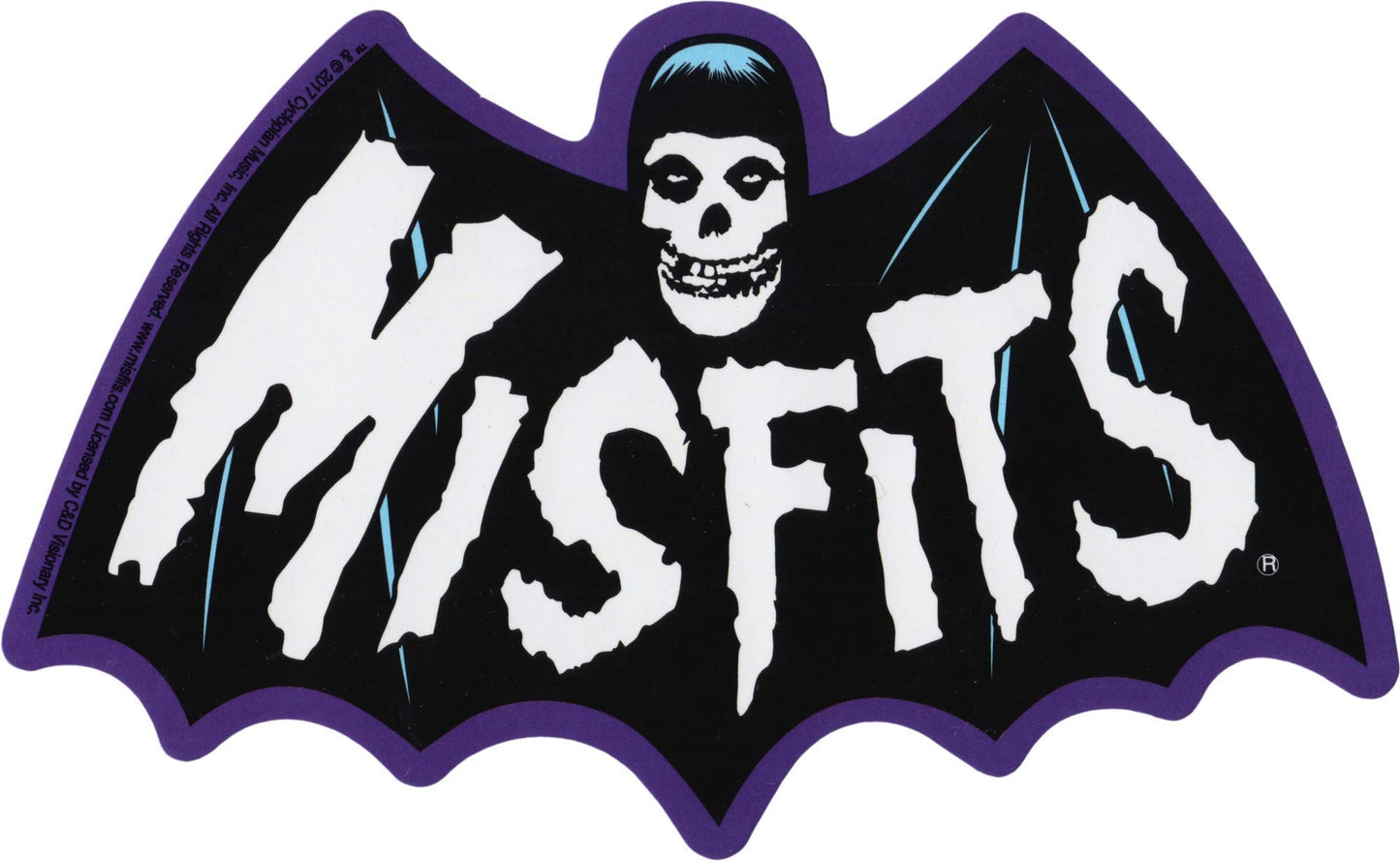 Square Deal Recordings & Supplies - The Misfits - Bat Fiend Logo - Die Cut Sticker