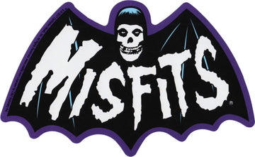 Square Deal Recordings & Supplies - The Misfits - Bat Fiend Logo - Die Cut Sticker