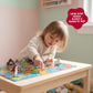 Dinomini Giant USA Map Puzzle for Kids - with Interactive Standing Figures - Floor Puzzles for Kids Ages 3-5 - Preschool Learning Activities