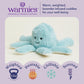 warmies Junior Microwavable & Weighted Stuffed Animals, Octopus - Heated Stuffed Animal Plushie for Warmth & Comfort - Cute Soft Plush Toys for Adults
