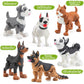 VDEZX 6PCS 3D Printed Dogs Toys, 3-5" Realistic Large 3D Printed Animals Figurines, Articulated Flexible Fidget for Goodie Bags Party Favors Birthday