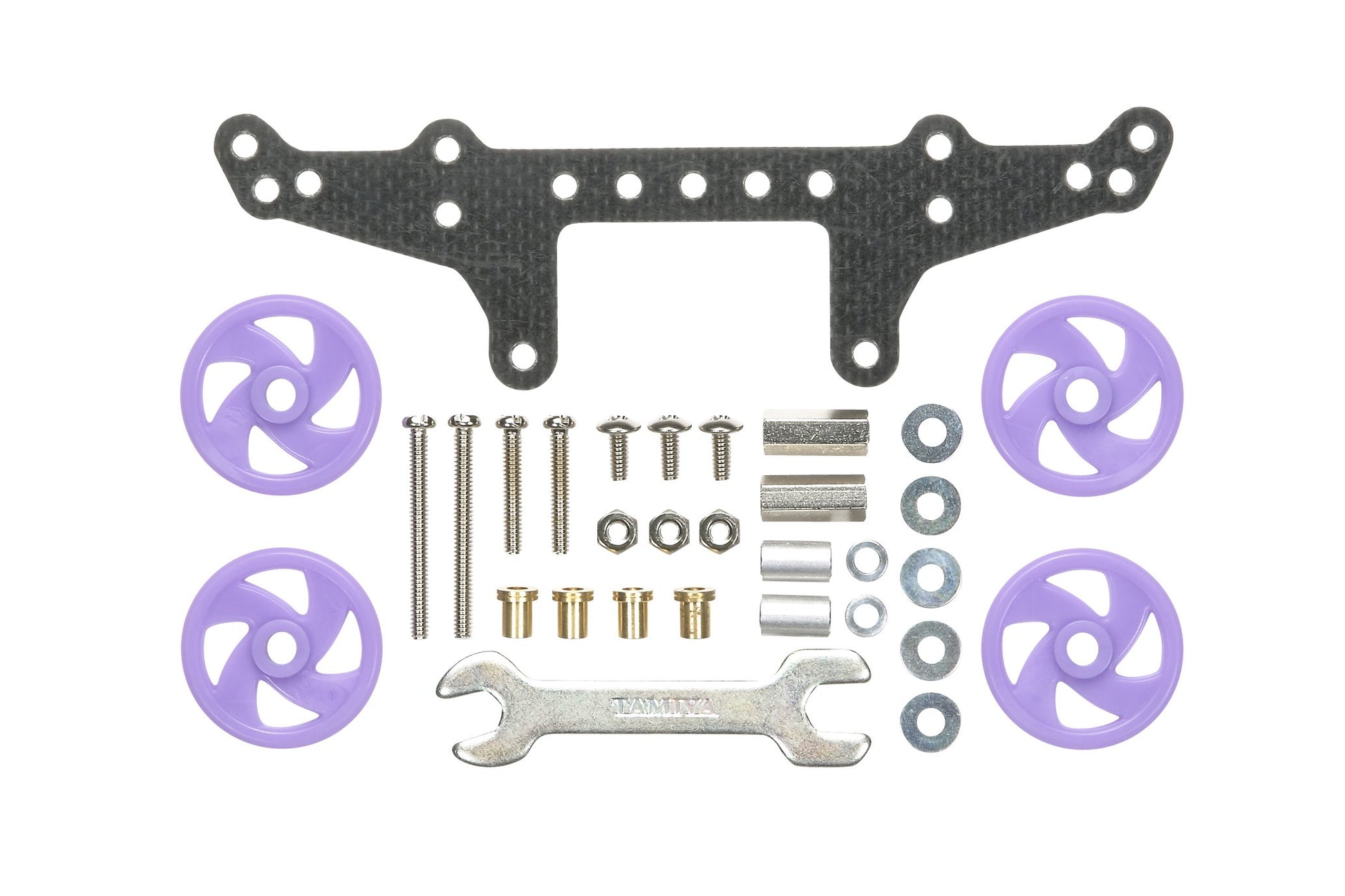GP425 FRP Rear Double Roller Stay (with 19mm Low Friction Plaroller) (Mini 4WD) by Tamiya