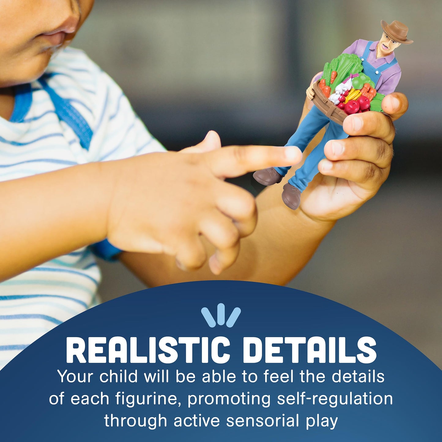 Cre8tive Minds Constructive Playthings Pretend Professionals Career Toy Figure Set for Kids Ages 3+, Set of 12 Freestanding Inclusive and Diverse