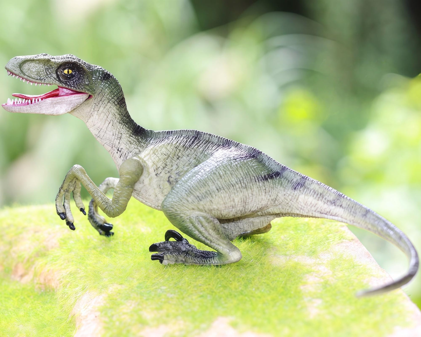 Gemini&Genius Velociraptor Dinosaur Toy for Kids, Realistic Velociraptor Dino, Detail Raptor Action Figure, Gift and Dinos World Collection Toy