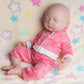 AISITE Full Silicone Baby Doll Girl - 18 Inch Realistic Reborn Baby Dolls Silicone Full Body Newborn Sleeping Girl (Eyes Closed)