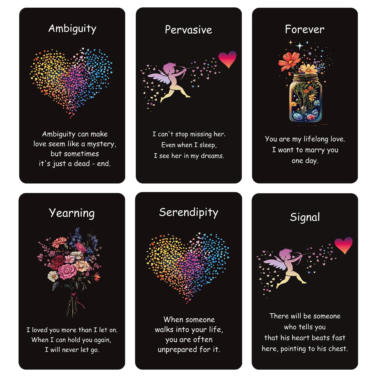 MUILKVY Love Oracle Cards - 60-Card Deck for Relationships, Singles & Beginners | Gain Clarity, Uncover Emotional Barriers, Twin Flame & Soulmate