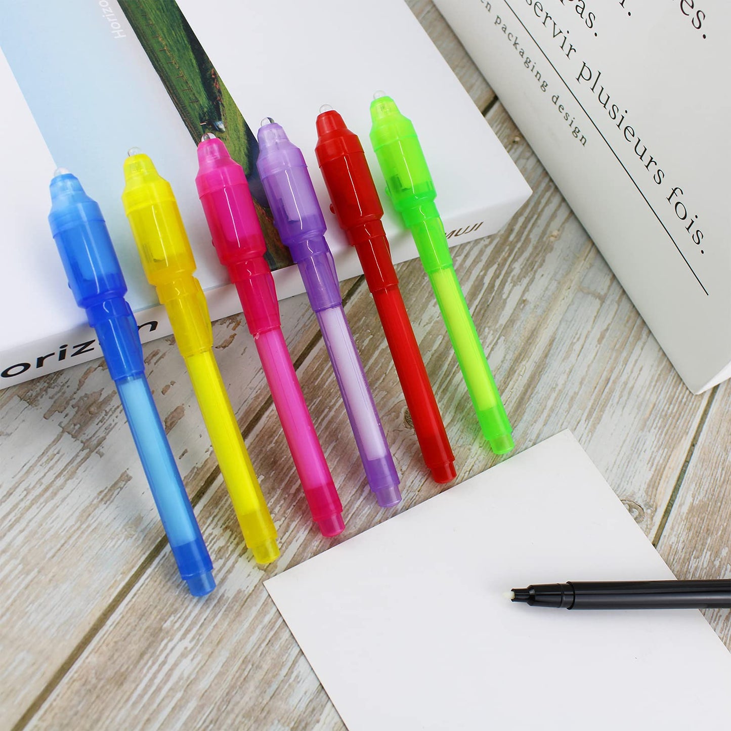 ZUNTENG Invisible Ink Pen,14Pcs Spy Pen,Invisible Disappearing Ink Pen with uv Light Fun Activity Entertainment for Secret Message and Kids Goodies