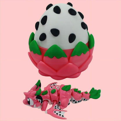 3D Printed Dragon Egg with Dragon Inside - Cute Fun Stuff Fidget Toy for Home Desk Decoration, for Anyone, Ideal for Christmas, Easter & Daily