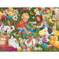 Bits and Pieces 500 Piece Puzzles for Adults, A Memorable Easter - Large 18" x 24" Jigsaw Puzzles 500 Pieces - Easter Egg Hunt - Random Die Cut Pieces