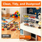 4-Pack Clear Display Case for 1/64 Scale Die-Cast Cars, Compatible with Hot Wheels & Matchbox, Wall-Mountable & Stackable Toy Car Storage Boxes, Holds