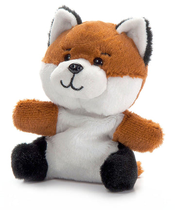 The Petting Zoo Fox Stuffed Animal Plushie, Gifts for Kids, Nuggetz Wildlife Animals, Fox Plush Toy, 6 inches