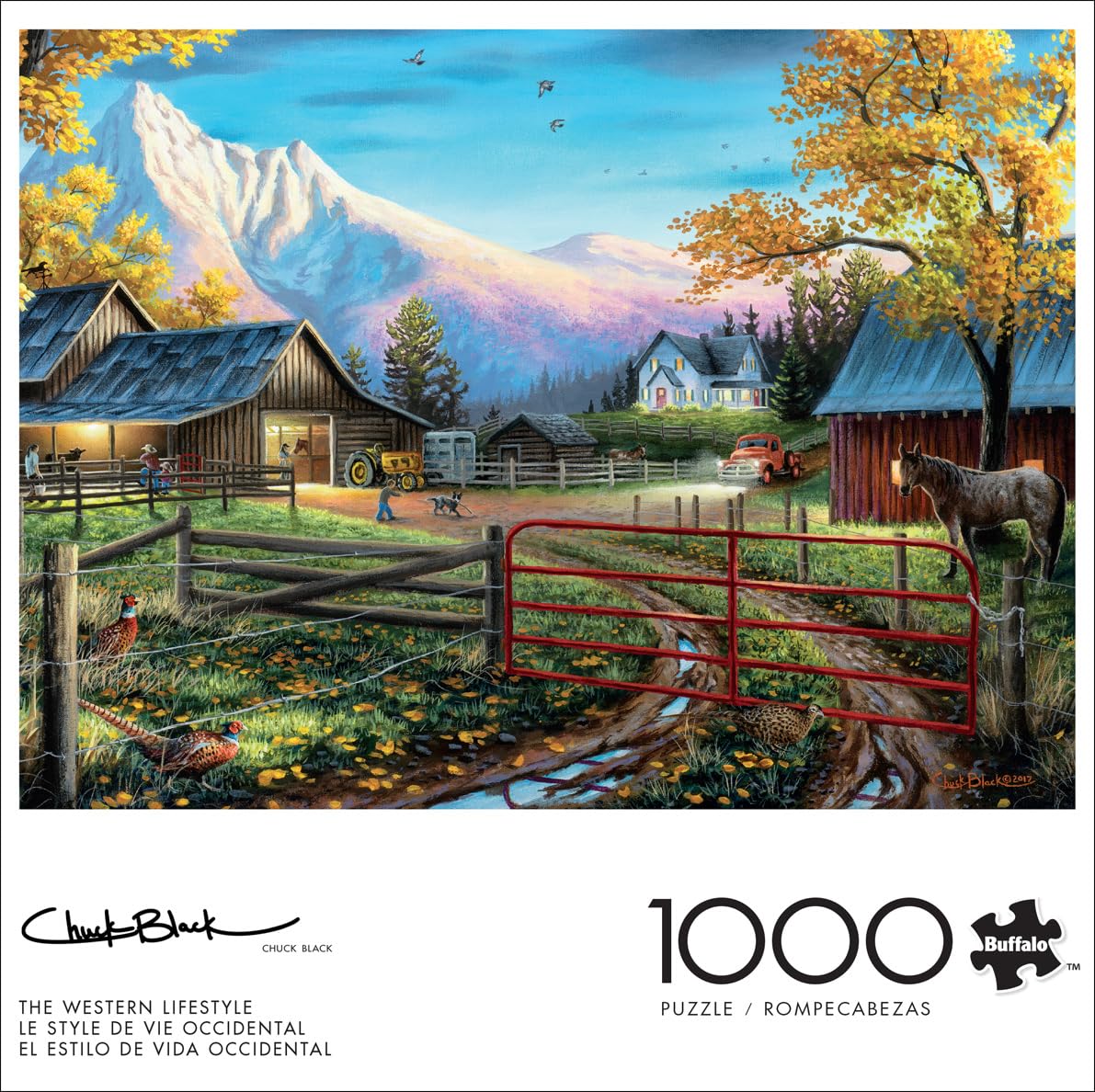 Buffalo Games Charles Black,Western Lifestyle,1000 Piece Puzzle for Adults