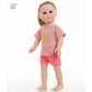 Simplicity US8576OS 18" Sport and Pajamas Unisex Doll Clothes Sewing Patterns