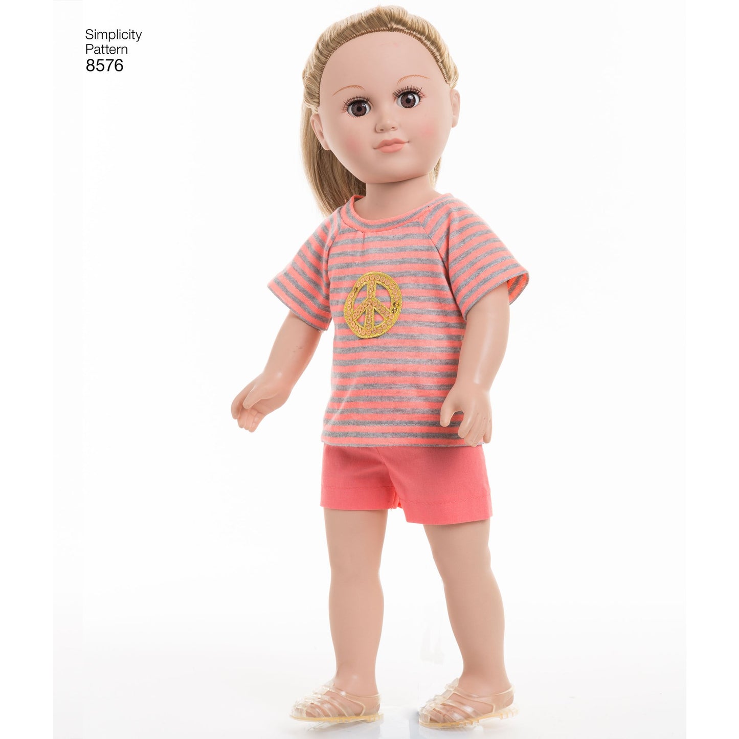 Simplicity US8576OS 18" Sport and Pajamas Unisex Doll Clothes Sewing Patterns