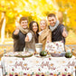 Fall in Love Bridal Shower Decorations,Fall Floral Pumpkin Disposable Tableware Set Includes Fall Dinner Plate,Tablecloths,Cup for Bridal