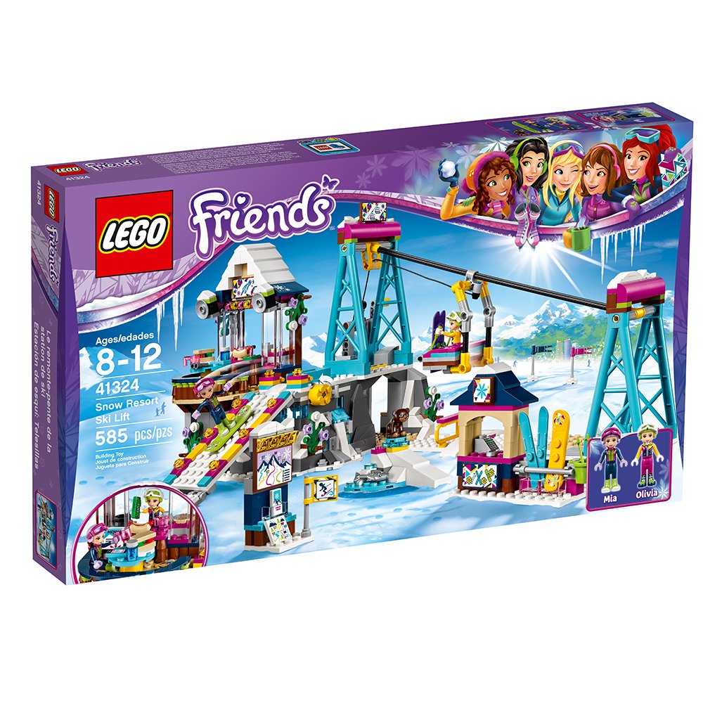 LEGO Friends Snow Resort Ski Lift 41324 Building Kit (585 Pieces)