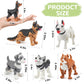 VDEZX 6PCS 3D Printed Dogs Toys, 3-5" Realistic Large 3D Printed Animals Figurines, Articulated Flexible Fidget for Goodie Bags Party Favors Birthday