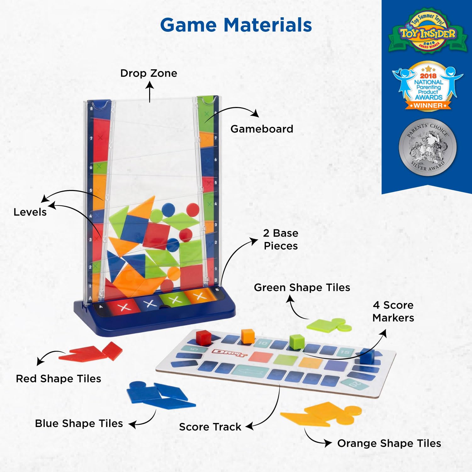 Drop It - A Fun Family Strategy & Dexerity Game by Kosmos Games, Parents’ Choice Silver Award Winner, Play Individually or on Teams, Ages 8+, Fun