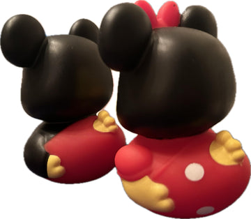 Just Play Rubber Ducks, Minnie and Mickey Mouse, 2.5" Bath Toys for Kids