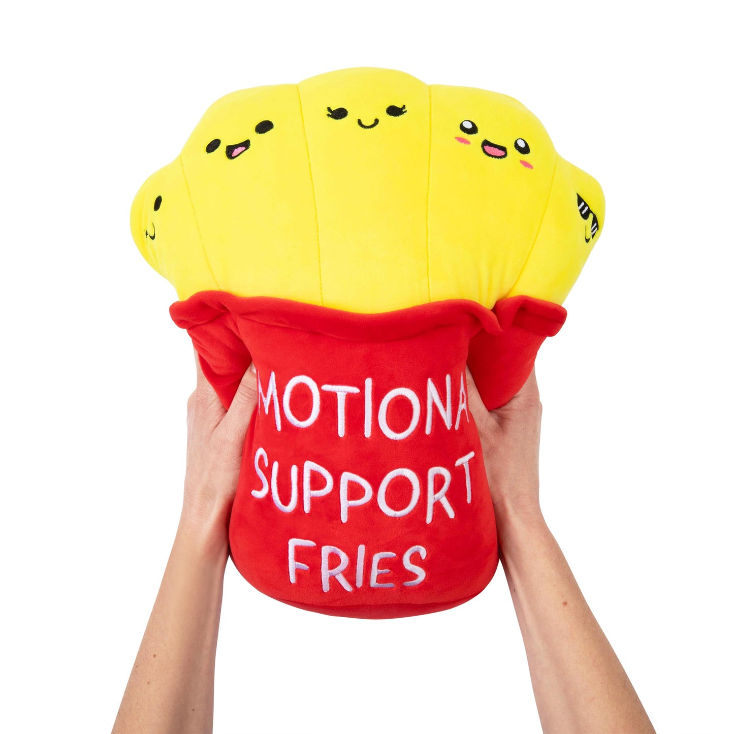 Emotional Support Mochi Fries by Relatable, Cuddly Stuffed Toys, Soft Body Pillow Plushies, Cute Room Decor, Great Gift Ideas for Loved Ones of All