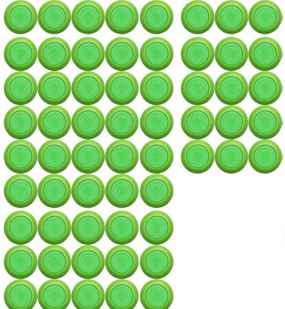 Justfund 50pcs Green Kids Toy Gun Bullet Darts Round Head Blasters for Nerf Vortex Ammo Refills