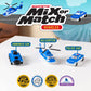 POPULAR PLAYTHINGS Magnetic Vehicles for Toddlers 1-3, Mix or Match Car Toys, Set of 3 Gift for Kids - Police
