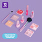 Claire's Makeup Vanity with Light-Up Tri-Panel Mirror, 13-Piece Real Cosmetic Set, Pretend Play Makeup for Kids 8-12, Girl Toys & Beauty Activity Gift