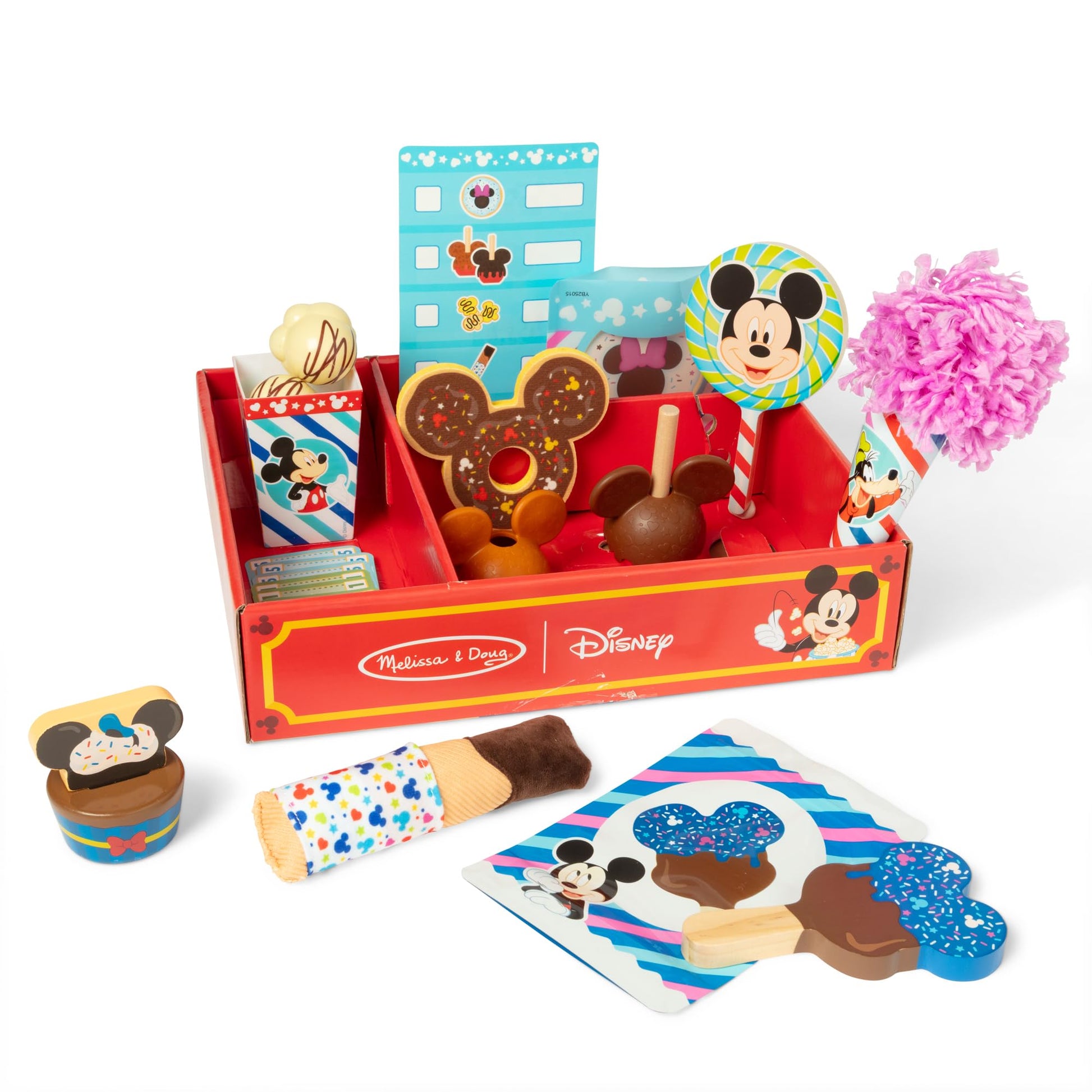 Melissa & Doug Disney Snacks & Popcorn 24-Piece Play Food Set