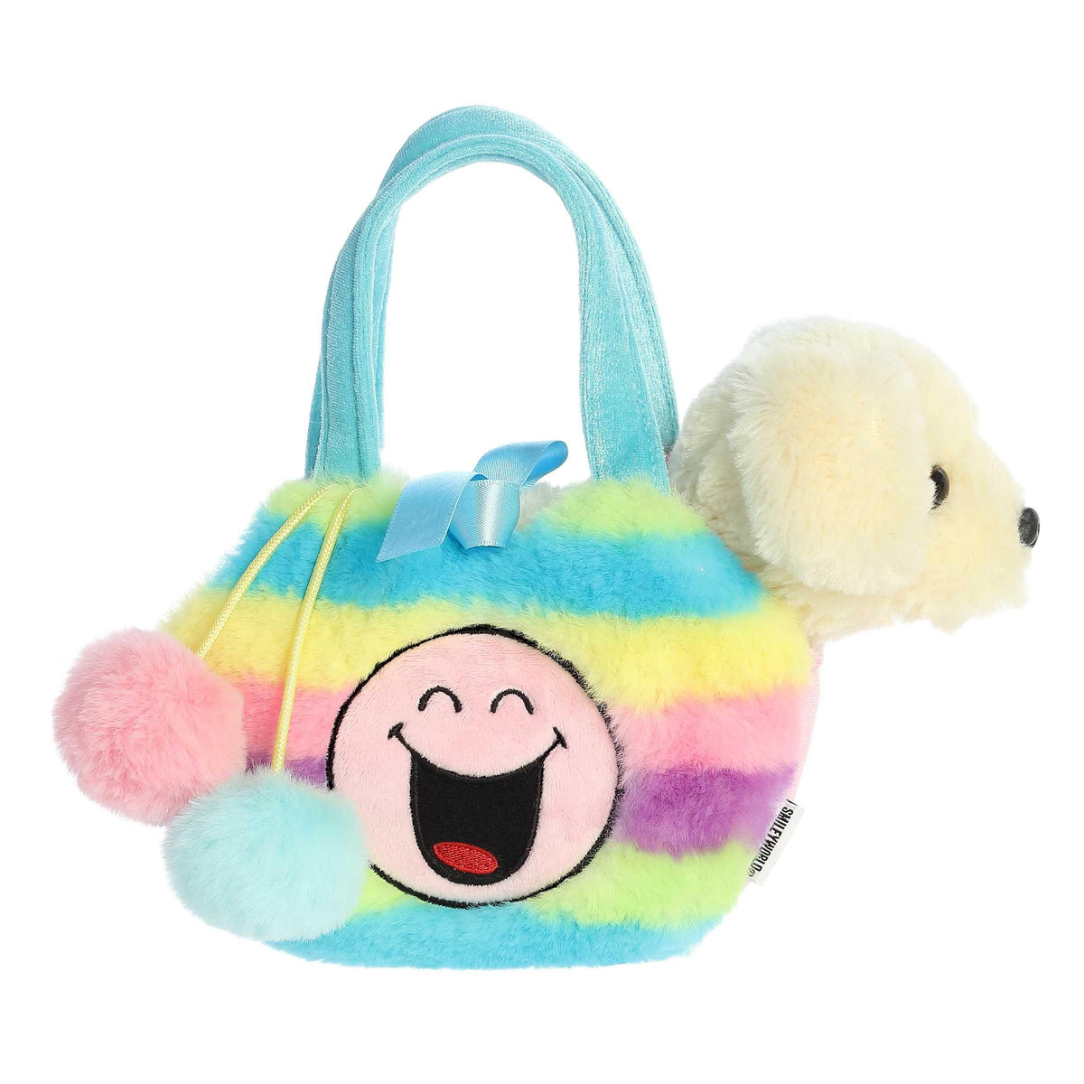 Aurora® Vibrant SmileyWorld® Fancy Pals™ Rainbow Stuffed Animal - Eye-Catching Designs for Retro Decor - Toys for Bedrooms, Birthday Gifts,
