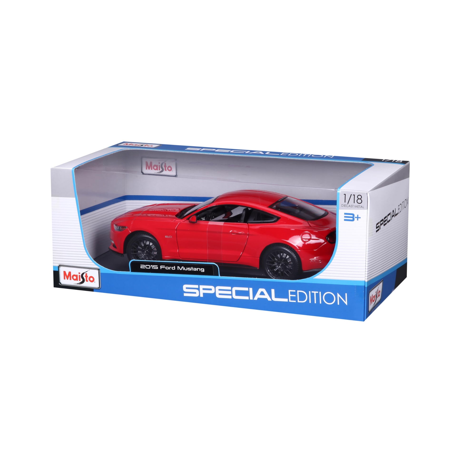 Maisto 1:18 Scale Special Edition 2015 Ford Mustang GT Die-Cast Vehicle, (Colors may Vary)