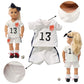 Wenzhuo 18 inch American Doll Clothing Accessories, USA Team Girls Soccer, Basketball, Tennis Clothing Sets, Doll Ball Sports Clothes, Dolls are not
