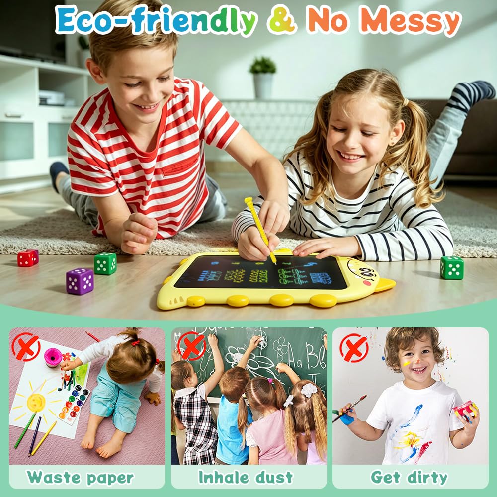 LCD Drawing Tablet for Toddlers, Mess-Free Drawing Pad Ages 2-5
