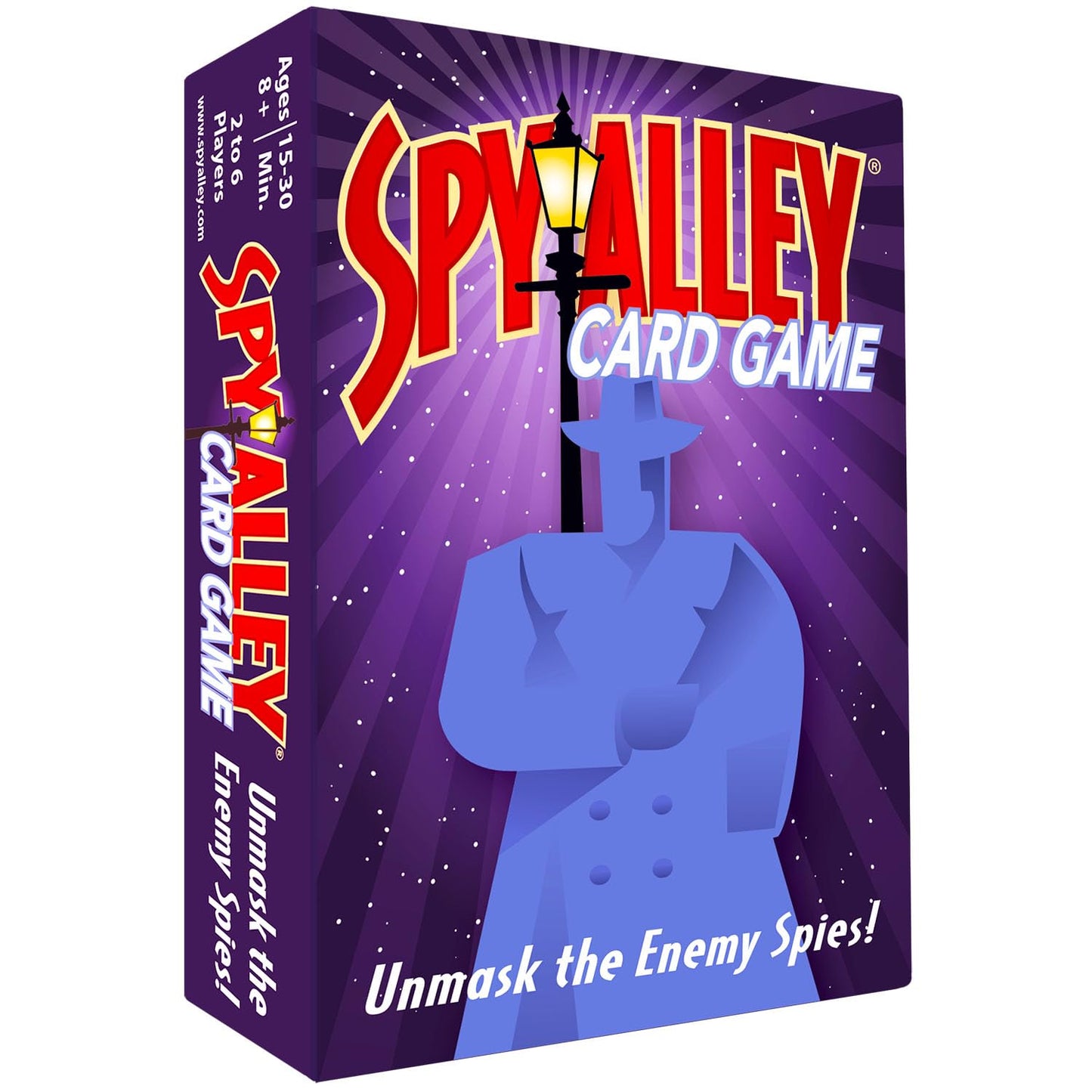 SPY ALLEY Card Game: Secret Intrigue for Kids and Adults Ages 8 and Up, Reimagined Spy Game for 2-6 Players, Mystery Games, Family Games for Kids