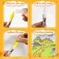 Water Painting Books for Toddlers, 4 Pack Reusable Magic Water Coloring Book with Water Pen Fairy Tale for Ages 3+, Water Doodle Book Travel Toys