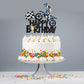 Motorcycle Happy Birthday Cake Topper - Extreme Sports Racing Birthday Party Glitter Autocycle Player Cake Topper - Sport Man Boy Motocross Racing