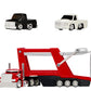 CarTuned Rig$ Car Carrier with 2 GM Cars, 87 Chevy C10 & 90 Chevy 454 SS