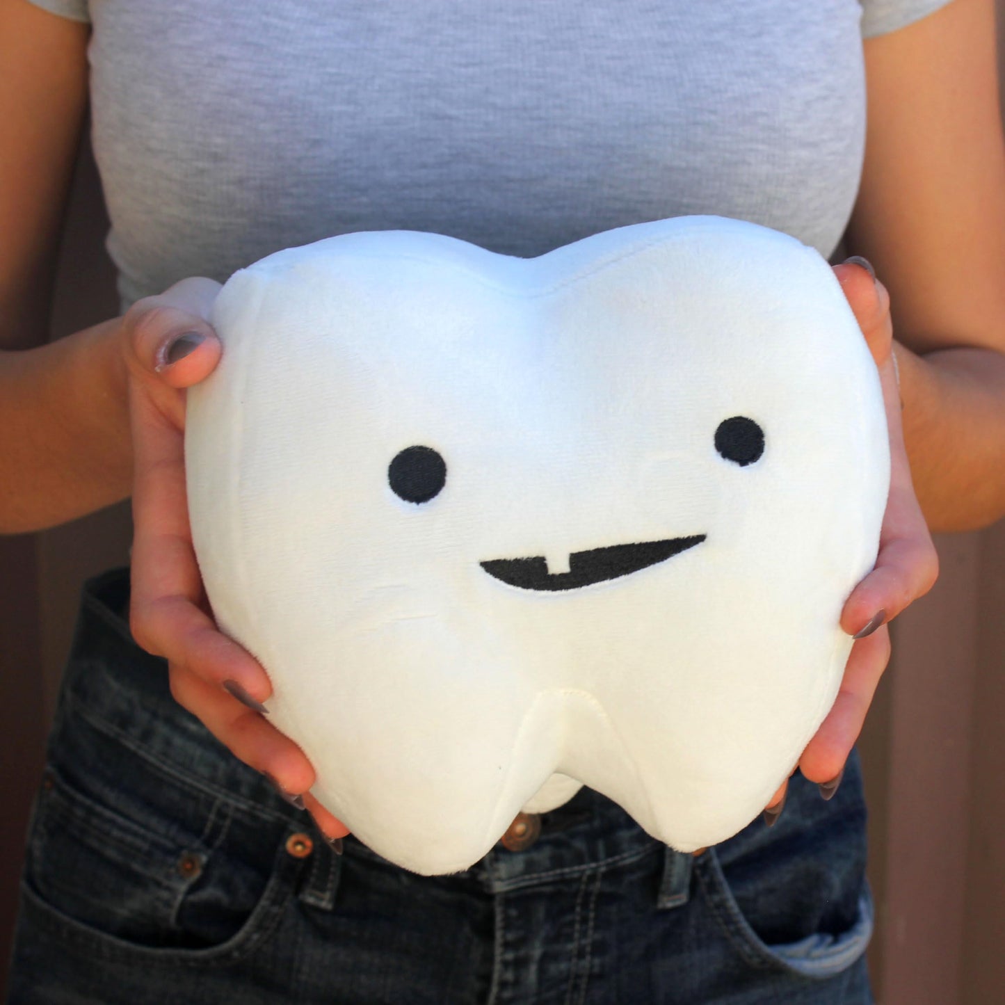 I Heart Guts Tooth with Pocket Plush - 7" Cute Fairy Pillow Educational Toy for Wisdom Teeth & Root Canal Recovery - Funny Gift for Kids, Dentists