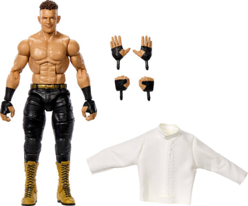 Mattel WWE Elite Action Figure & Accessories, 6-inch Collectible Channing “Stacks” Lorenzo with 25 Articulation Points, Life-Like Look & Swappable
