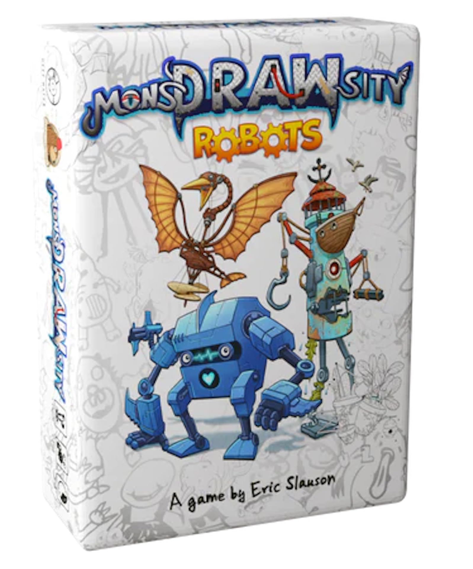MonsDRAWsity The Board Game Deluxe Edition: Core Game, Robots, and Cute Creatures Expansions (3 Items)