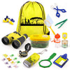 24 Pcs Kids Explorer Kit & Bug Catcher Kit for Kids, Outdoor Toys Adventure Camping Kit with Drawstring Bag, Binoculars, Compass, Butterfly Net