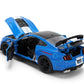 Jada Toys Bigtime Muscle 1:24 2020 Ford Mustang Shelby GT 500 Die-cast Car - Opening Doors, Hood, Trunk, Rubber Tires(Glossy Blue)