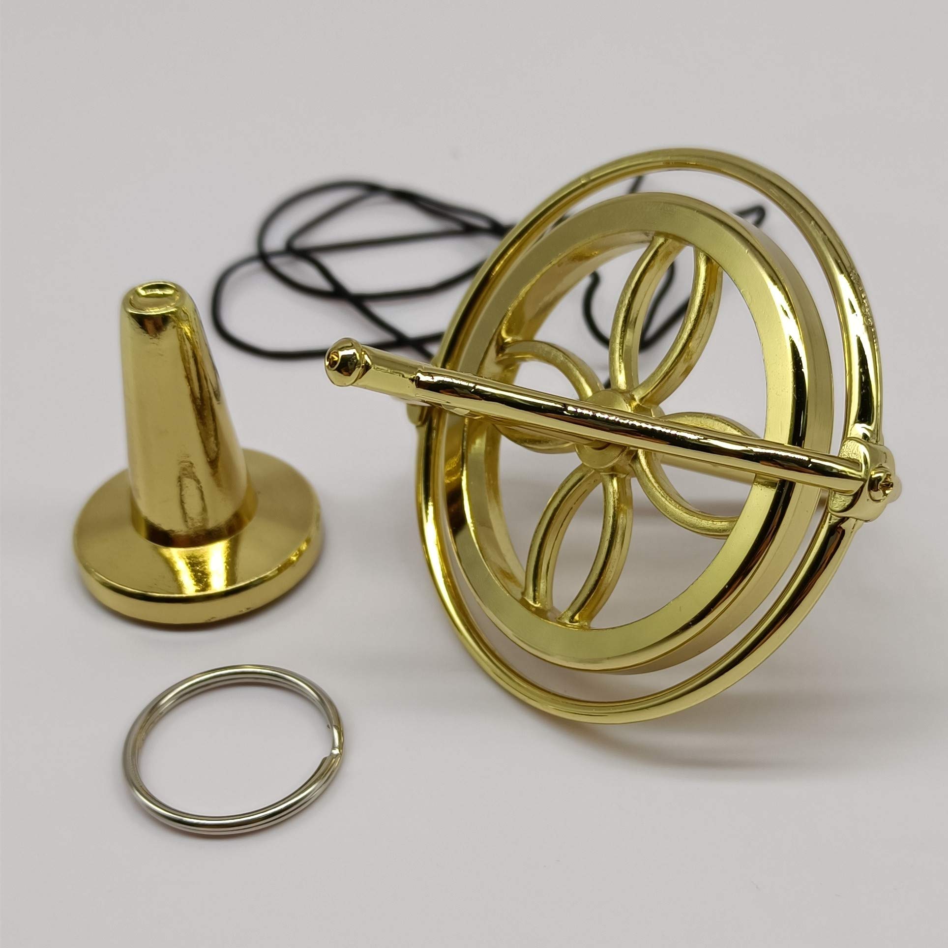 Yiluren Metal Anti-Gravity Gyroscope Balance Toy (Golden)