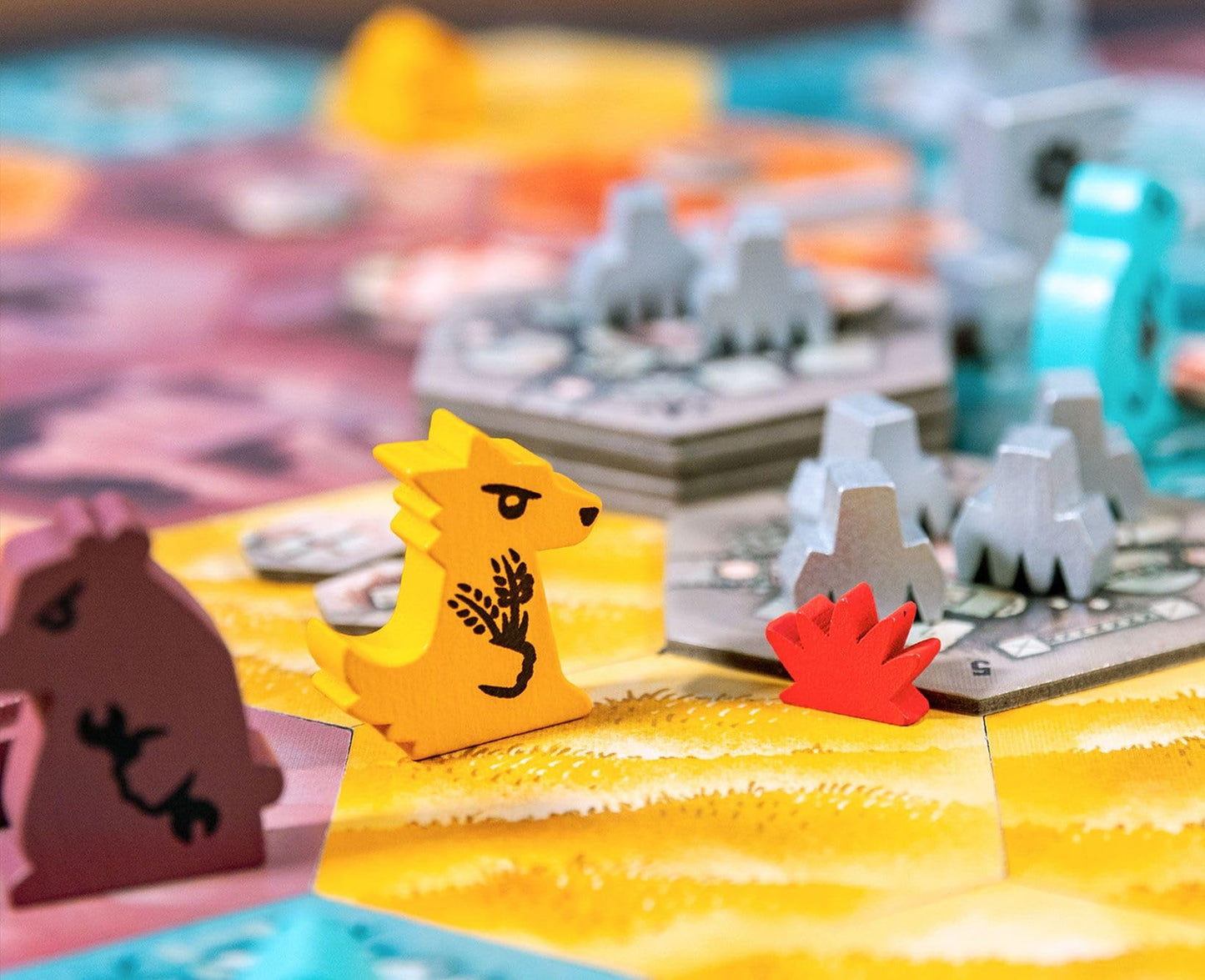 Outlandish Games: Defenders of The Wild - Fantasy Area Control Board Game, Card Driven Co-Op Game of Animals Against Machines, Age 14+, 1-4 Players
