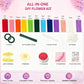 600 Pcs Pipe Cleaners Craft Kit, 12 Colors Pipe Cleaners Bulk for DIY Crafts, Beginner-Friendly Chenille Stems with Video Tutorial, Complete Pipe