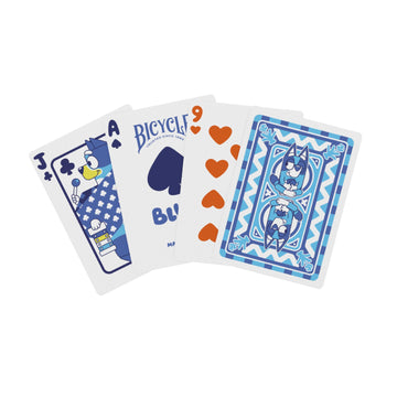 Bicycle Bluey Playing Cards Deck, Cute and Collectible Bluey Toys Deck of Card Game for Family Game Night Featuring Bingo, Chilli, and Bandit