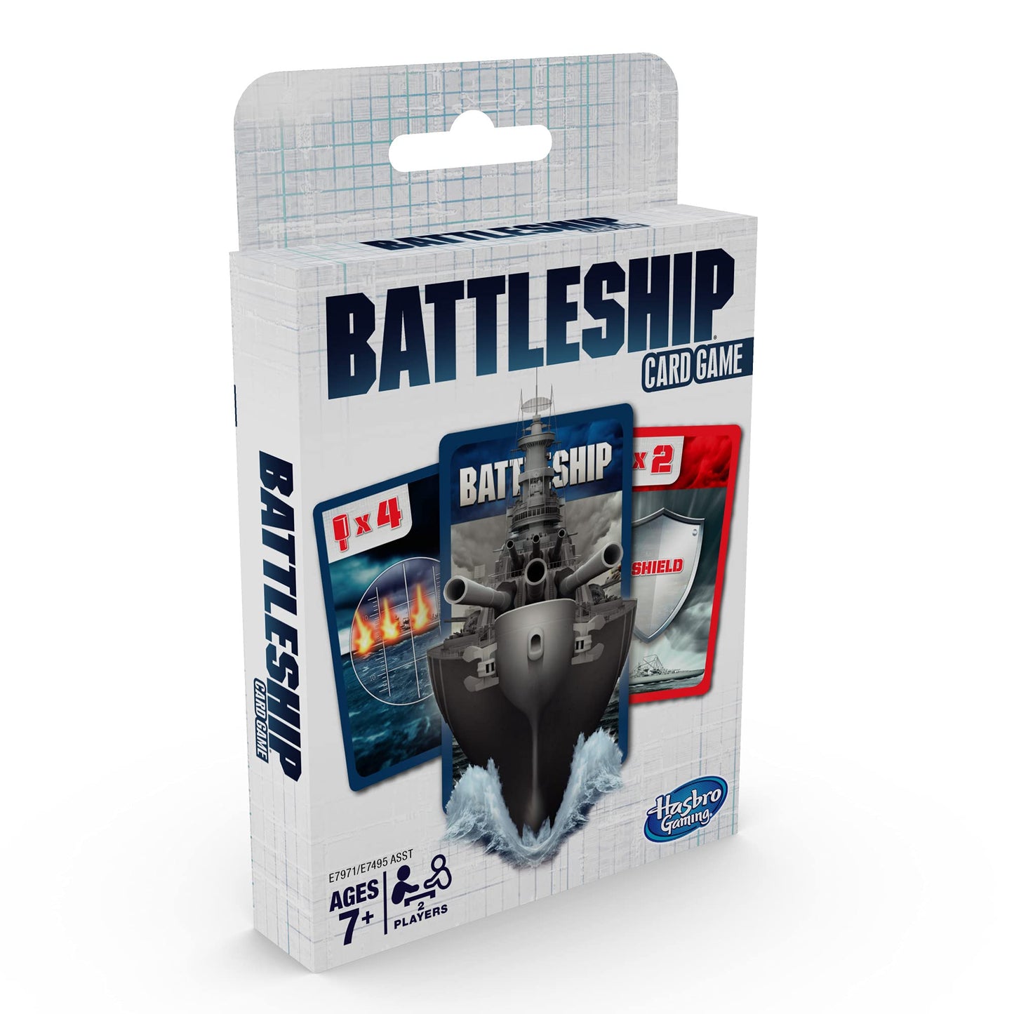 Hasbro Gaming Battleship Card Game for Kids, 2 Players Strategy Game Brown/a, Fun Summer Activities, Vacation Travel Essentials, Ages 7+